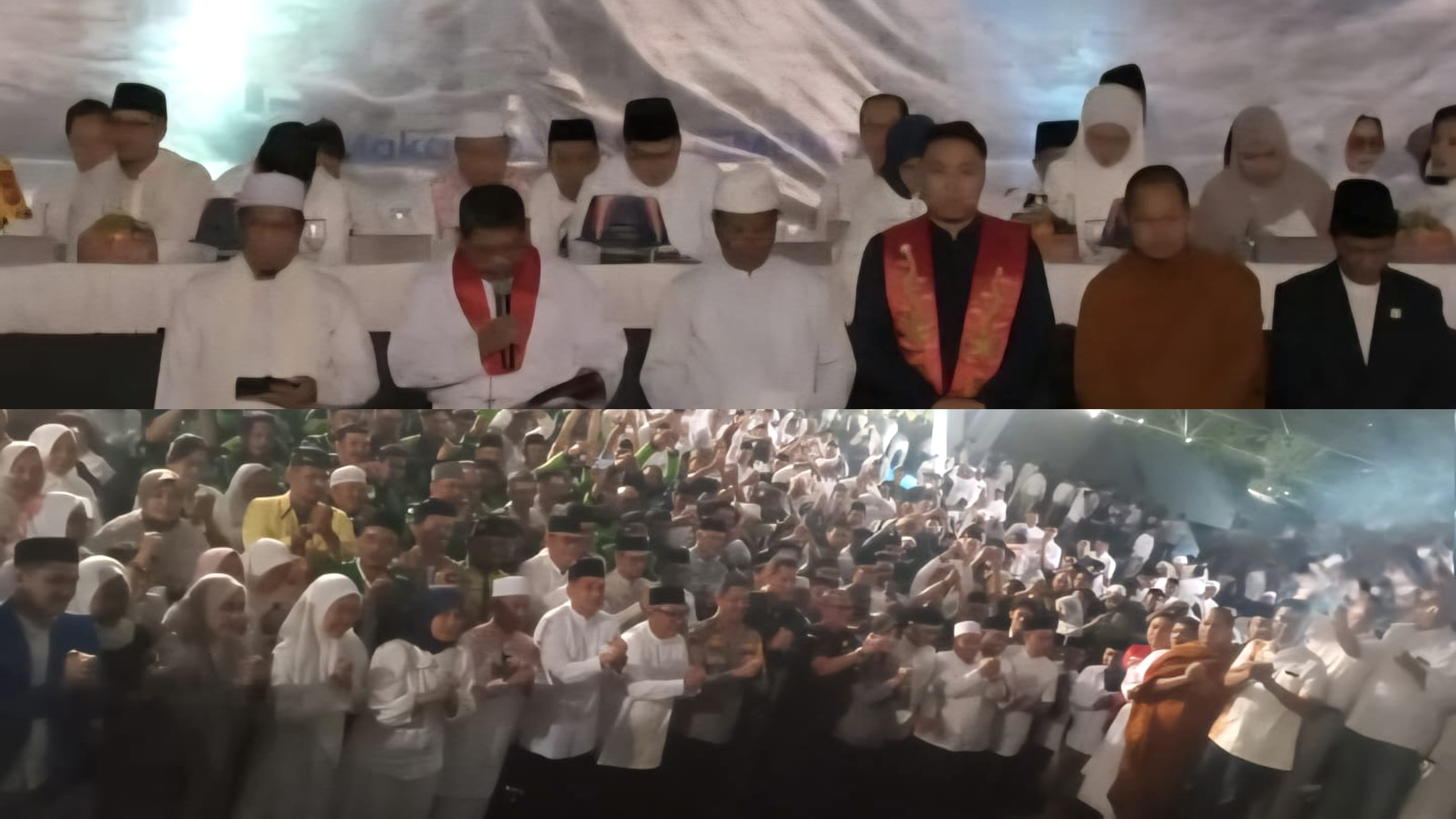Bhikkhu Sangha Ikut Panjatkan Doa di Karebosi, Ribuan Warga Hadiri Doa Bersama #JagaMakassarTa’