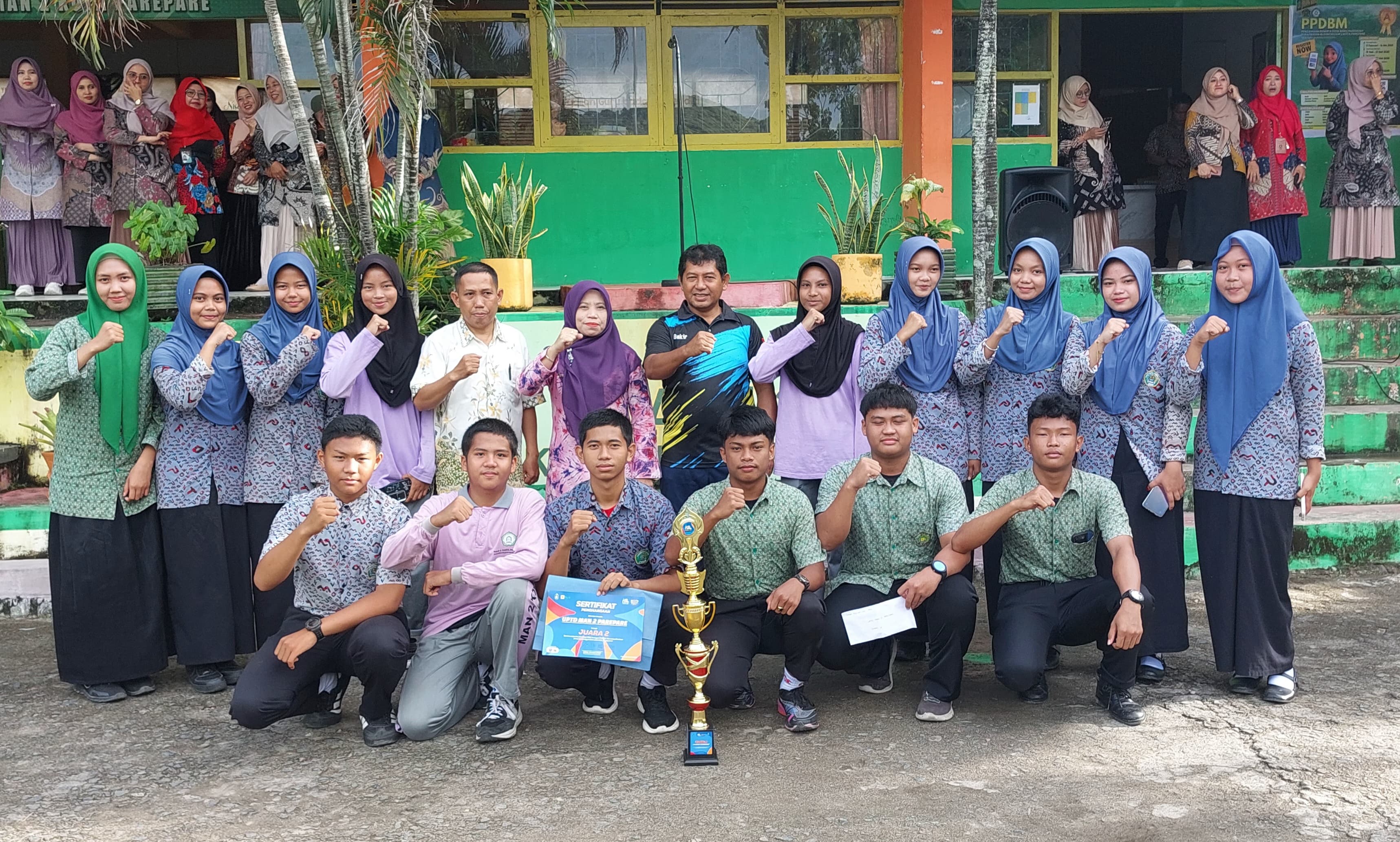 Paskibra MAN 2 Kota Parepare Juara 2 Lomba Musikalisasi PBB se-Ajatappareng