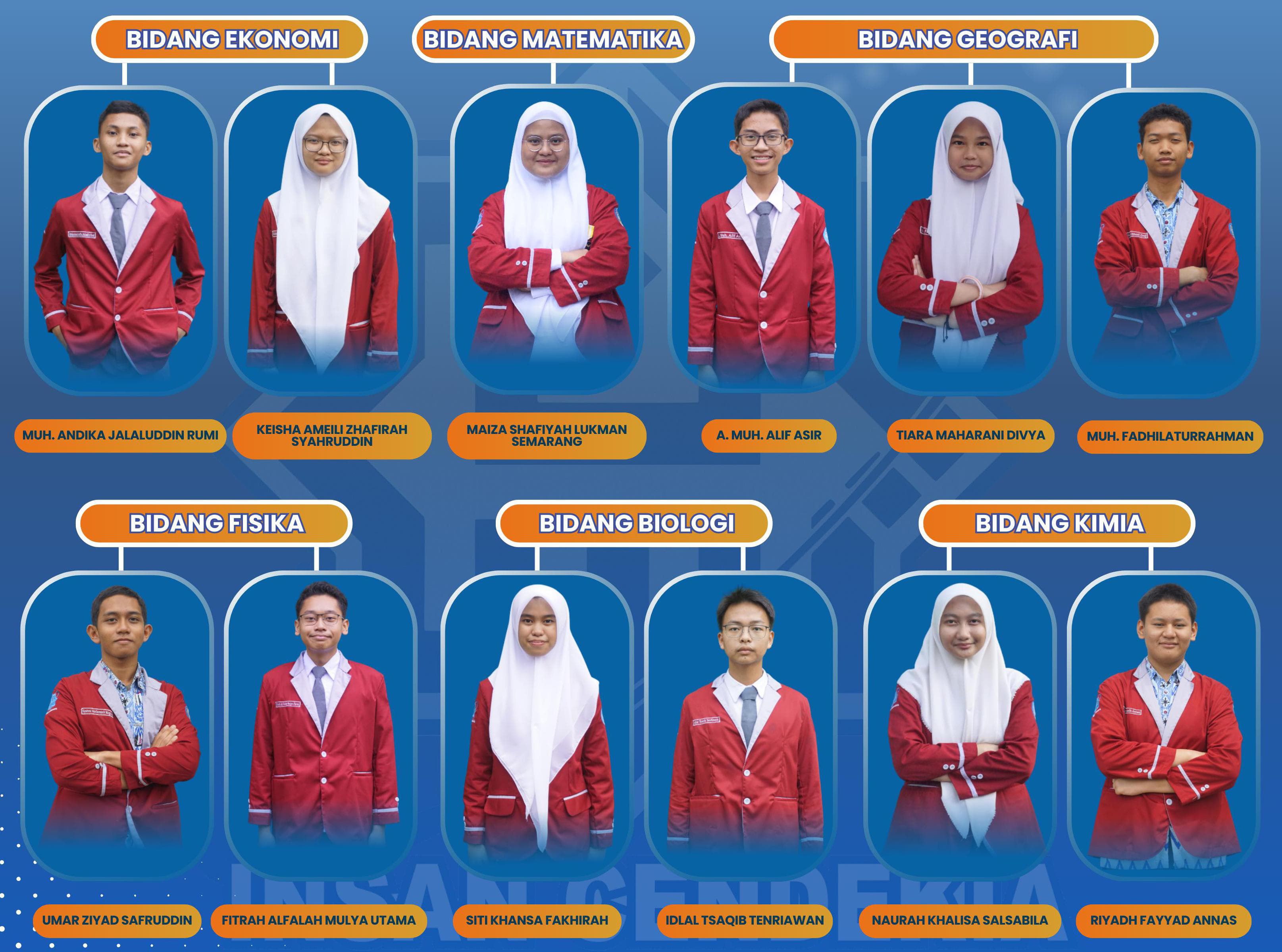 12 siswa finalis OMI