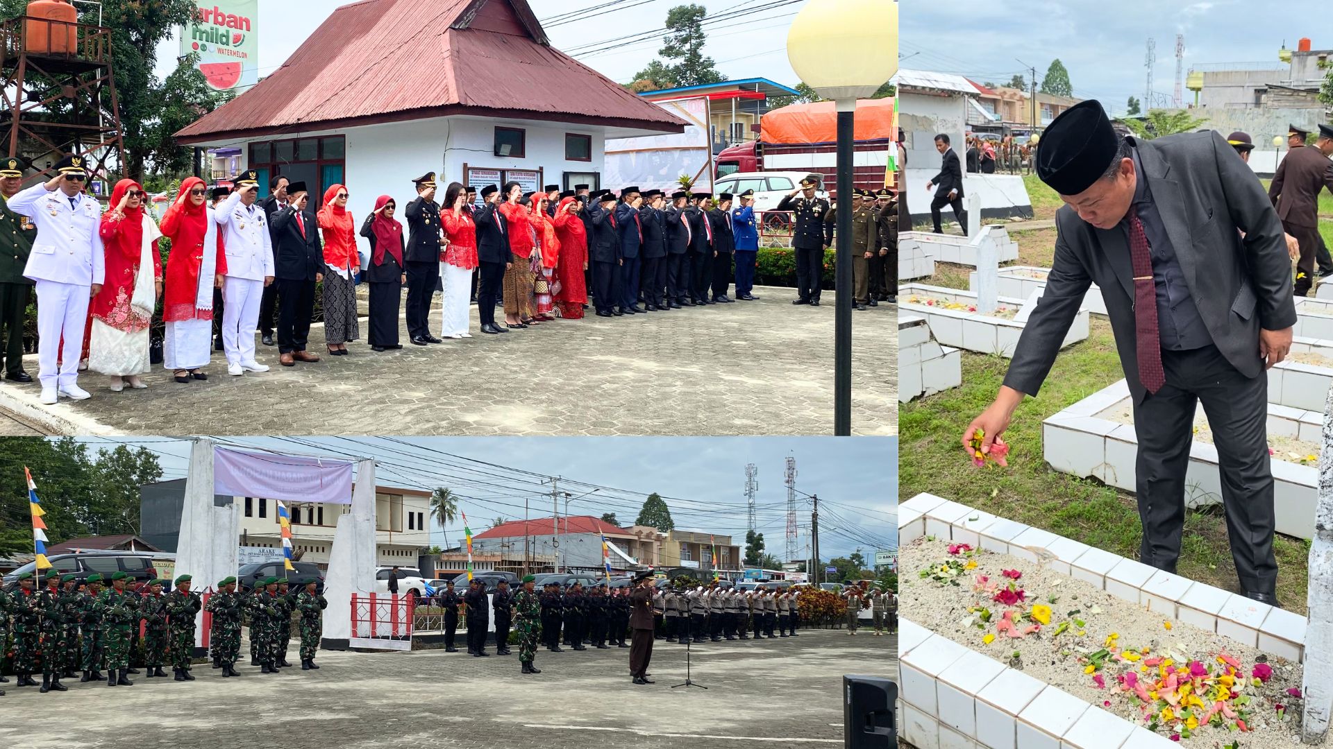 Peringati HUT RI ke-80, Kemenag Lutra Ikuti Upacara Ziarah dan Tabur Bunga di TMP Masamba