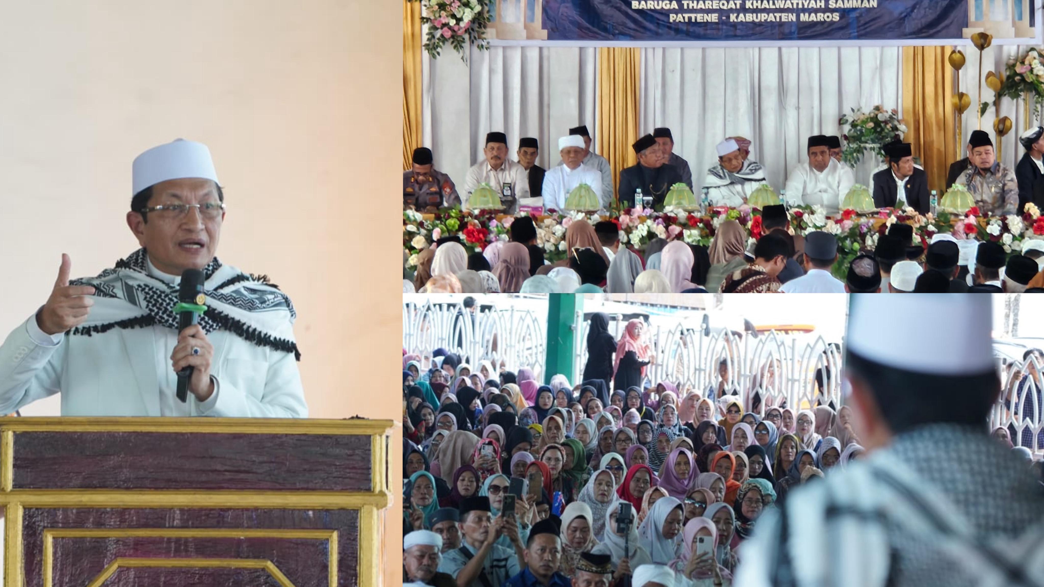 Menteri Agama di Maulid Akbar Tarekat Khalwatiyah Samman,