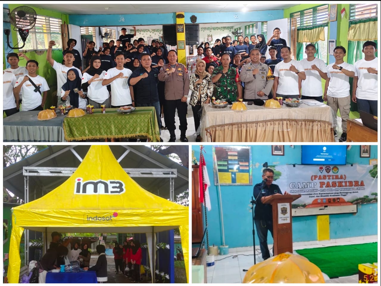 Suasana pembukaan camp Paskib