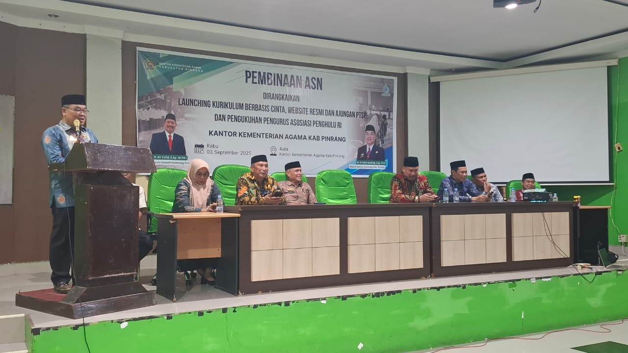 Kemenag Pinrang Resmi Luncurkan Website Resmi, Kepala Kantor: Untuk Tingkatkan Pelayanan Publik