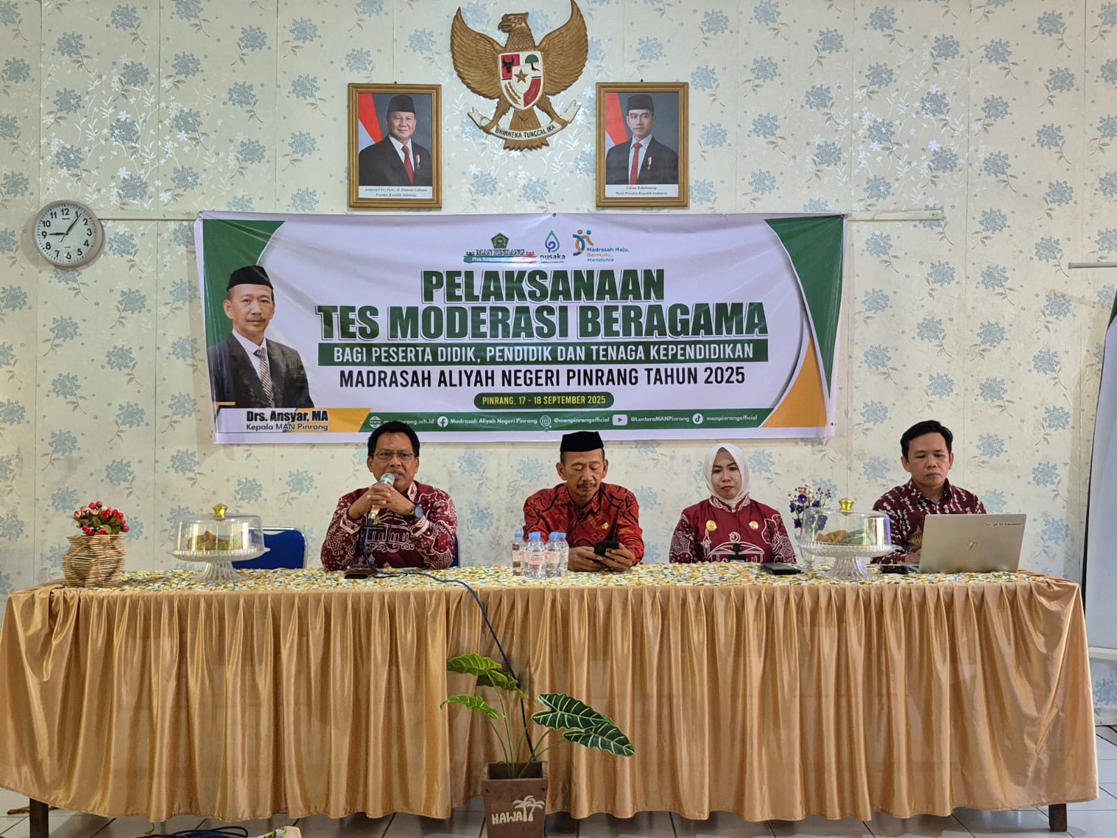Sambutan Ketua Pokjawas Kemenag Pinrang, Muhammad Rusni