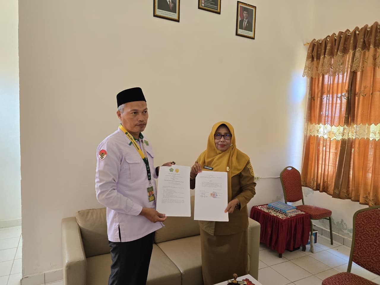 KUA Kecamatan Lanrisang dan SMAN 10 Pinrang Resmikan Kerja Sama Pembinaan Keagamaan