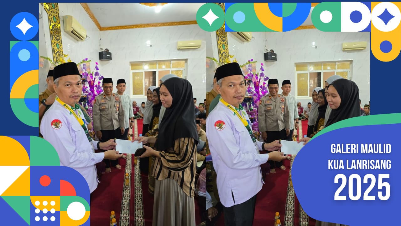 Sinergi Kebersamaan: Kepala KUA Lanrisang Hadiri Maulid Nabi dan Bagikan Bantuan BAZNAS di Lerang