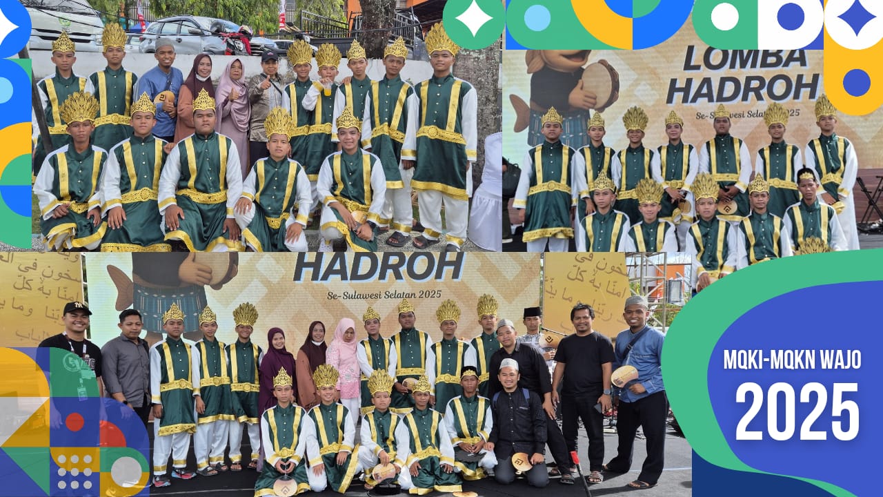 Tim Hadroh Ponpes Ibnu Qasim Wakili Pinrang Tampil Memukau di Ajang MQK Internasional di Wajo