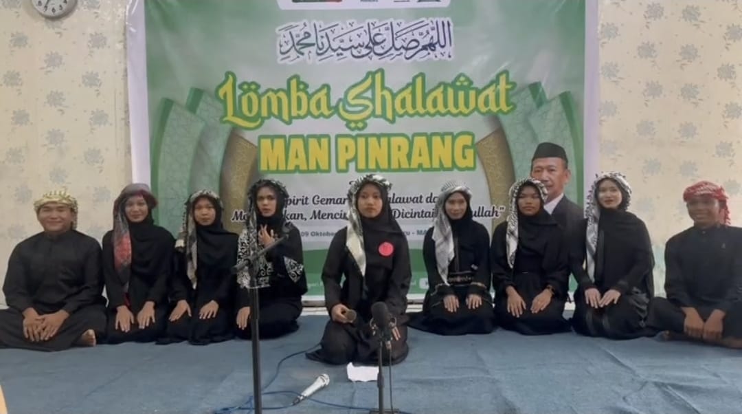 Peserta Lomba Shalawat XI F1 MAN Pinrang