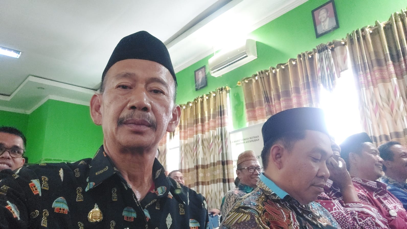 Kepala MAN Pinrang Ansyar bersama Kepala MA Se Kab. Pinrang