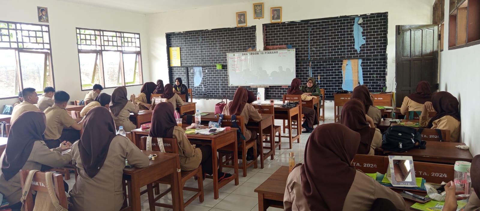 Setoran hafalan siswa siswi SMAN 10 Pinrang
