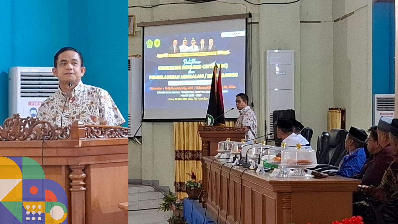 Wakil Bupati Pinrang Buka Pelatihan Kurikulum Berbasis Cinta dan Pembelajaran Mendalam bagi Guru MTs se-Kabupaten Pinrang