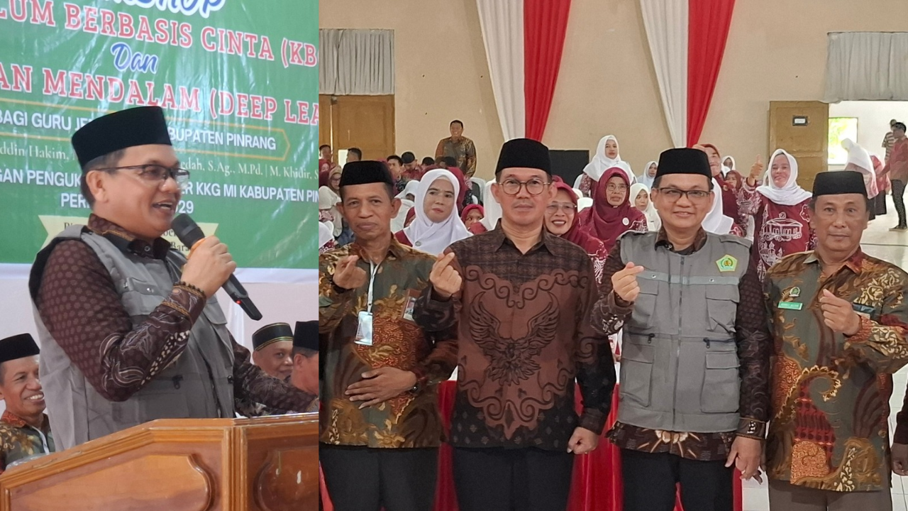 Kakan Kemenag Pinrang Kukuhkan Pengurus KKGMI dan Buka Workshop Kurikulum Berbasis Cinta