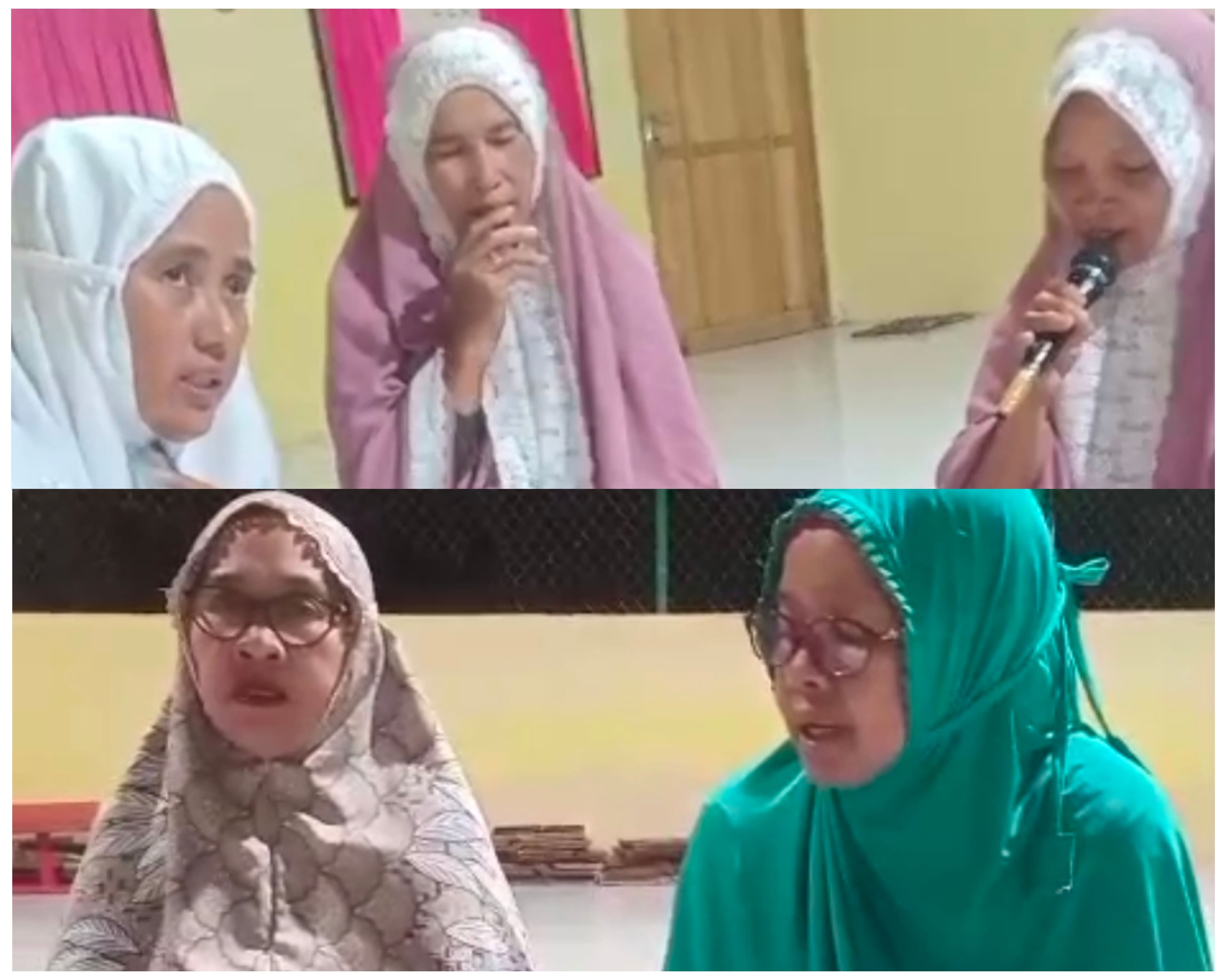 Pengurus Majelis Taklim Cinta Al-Qur’an Desa Tapporang, saat menginisiasi zikir bersama di Sekretariat BKMT sebagai ajakan menyambut tahun baru dengan muhasabah dan doa.