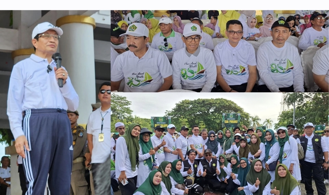 1.400 ASN Kemenag Pinrang Meriahkan Jalan Sehat Kerukunan HAB ke-80 di Bone
