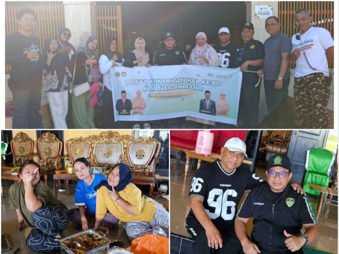 Hangatnya kebersamaan Kontingen Pinrang dan warga Desa Palanga dalam peringatan HAB ke-80 Kemenag di Kabupaten Bone.