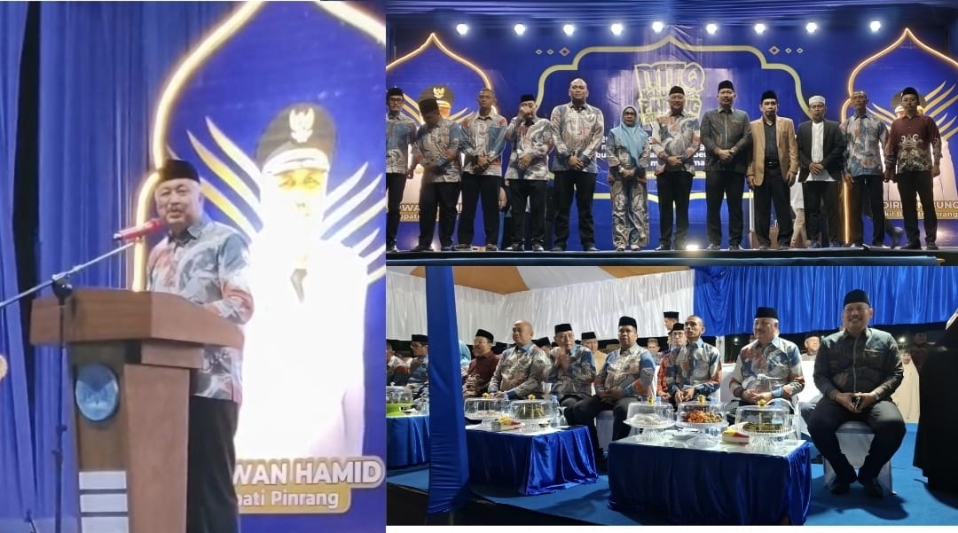 MTQ Ke-34 Kabupaten Pinrang 2026 resmi dibuka di Lanrisang, diikuti 397 peserta dari 12 kecamatan sebagai ajang pembinaan generasi Qurani.