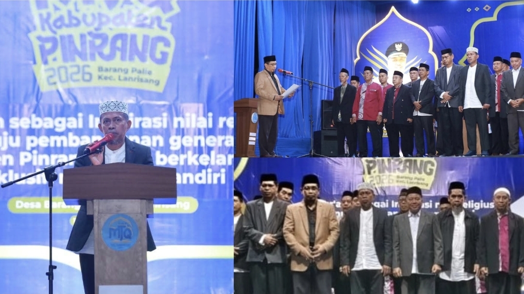 Nahkodai MUI Pinrang 2026–2031, KH. Masse Laibu Dilantik Sekretaris MUI Sulsel