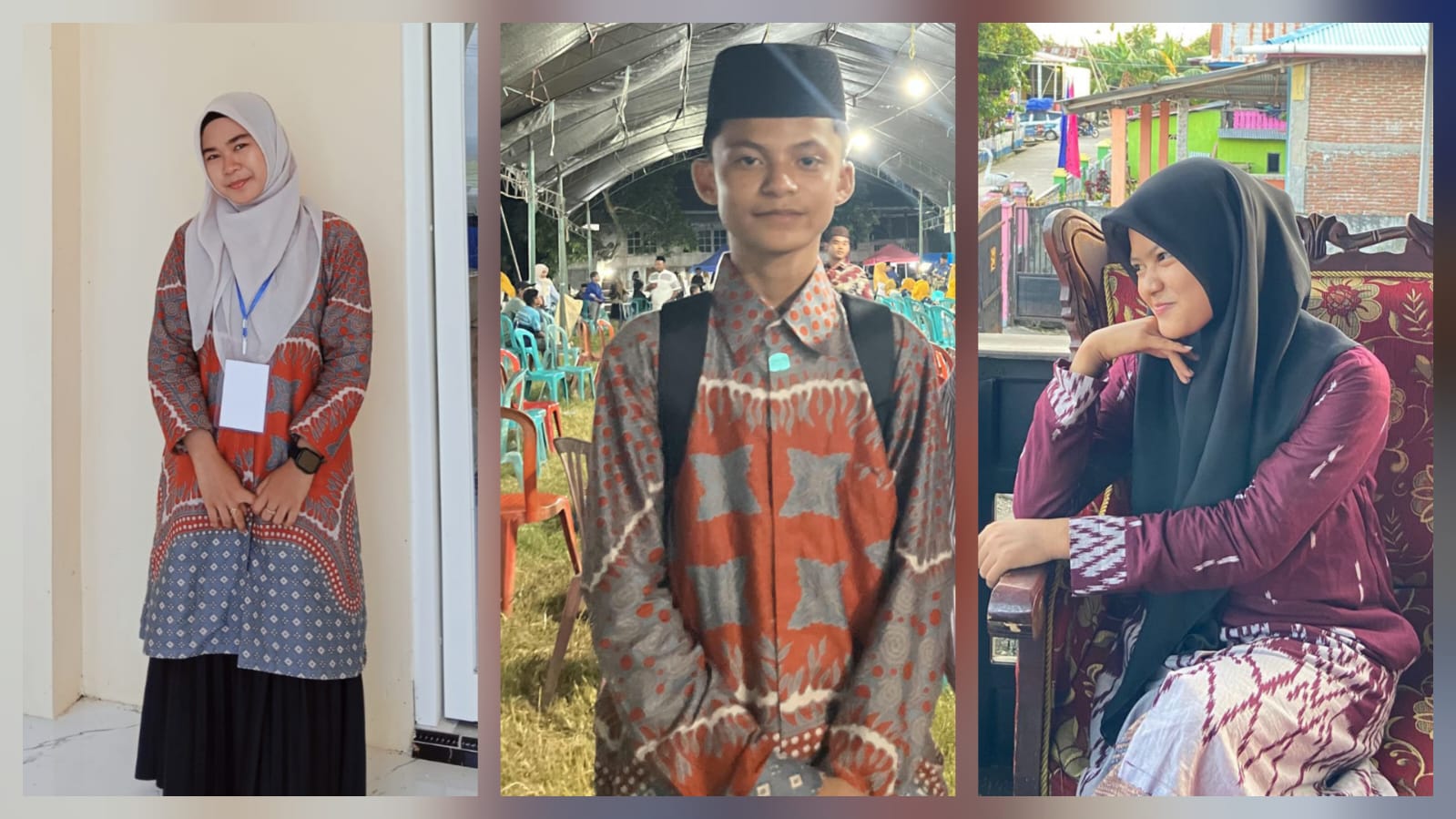 Jihan Nur Adila, Ahmad Muflih dan Nur Aqilah Rahman peserta MTQ XXXIV Kabupaten Pinrang