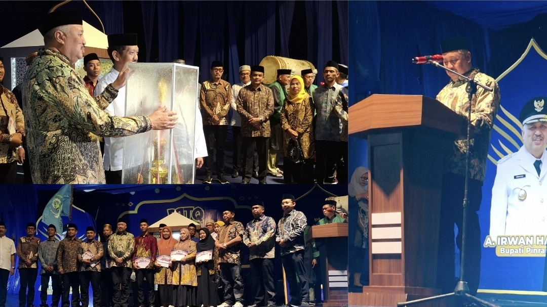 MTQ Pinrang Sukses Digelar, Bupati Harap Juara Tampil Maksimal di Level Provinsi