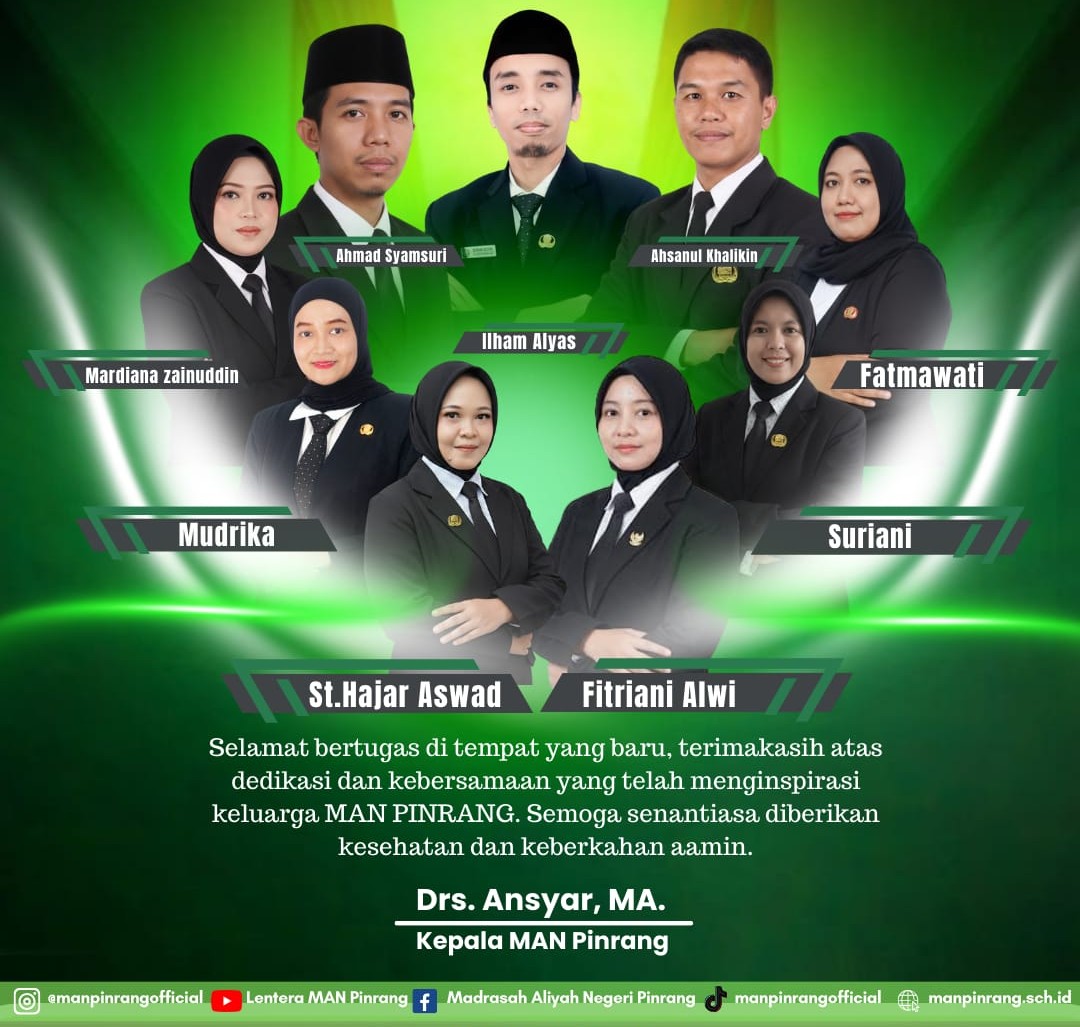 Ucapan selamat dari MAN Pinrang