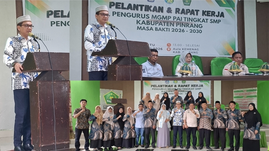 Pelantikan Pengurus MGMP PAI Tingkat SMP Kab. Pinrang Masa Bakti 2026 - 2030