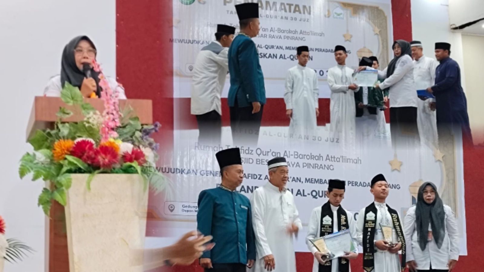 Kasi PAI Kemenag Pinrang Hadiri Penamatan Tahfidz 30 Juz: Jadikan Al-Qur’an Pedoman Hidup