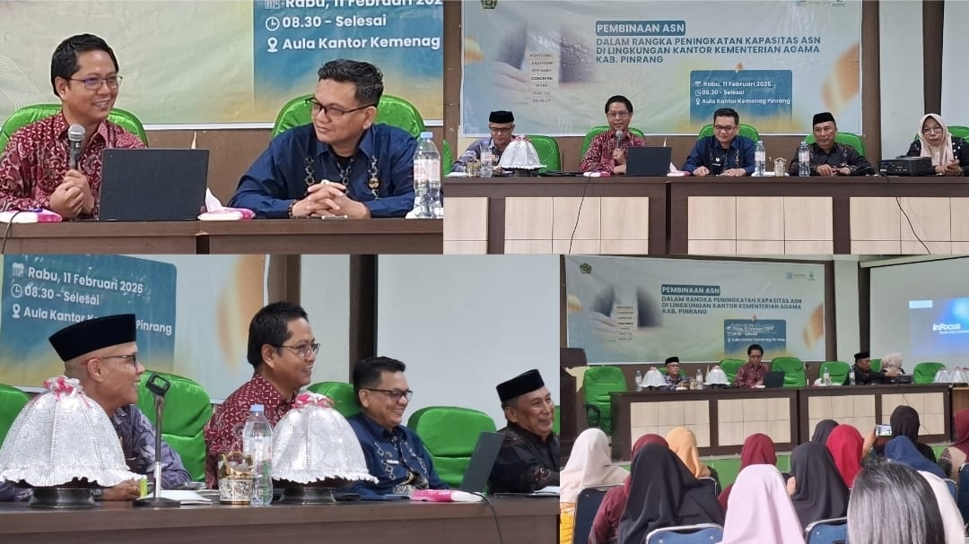 Tingkatkan Kualitas SDM, ASN Kemenag Pinrang Ikuti Pembinaan Kepegawaian