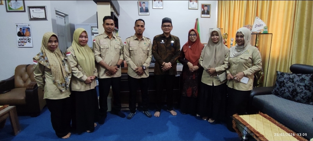 Sinergi Kelola Dana BOS, Forum Bendahara Madrasah Audiensi dengan Kakan Kemenag Pinrang