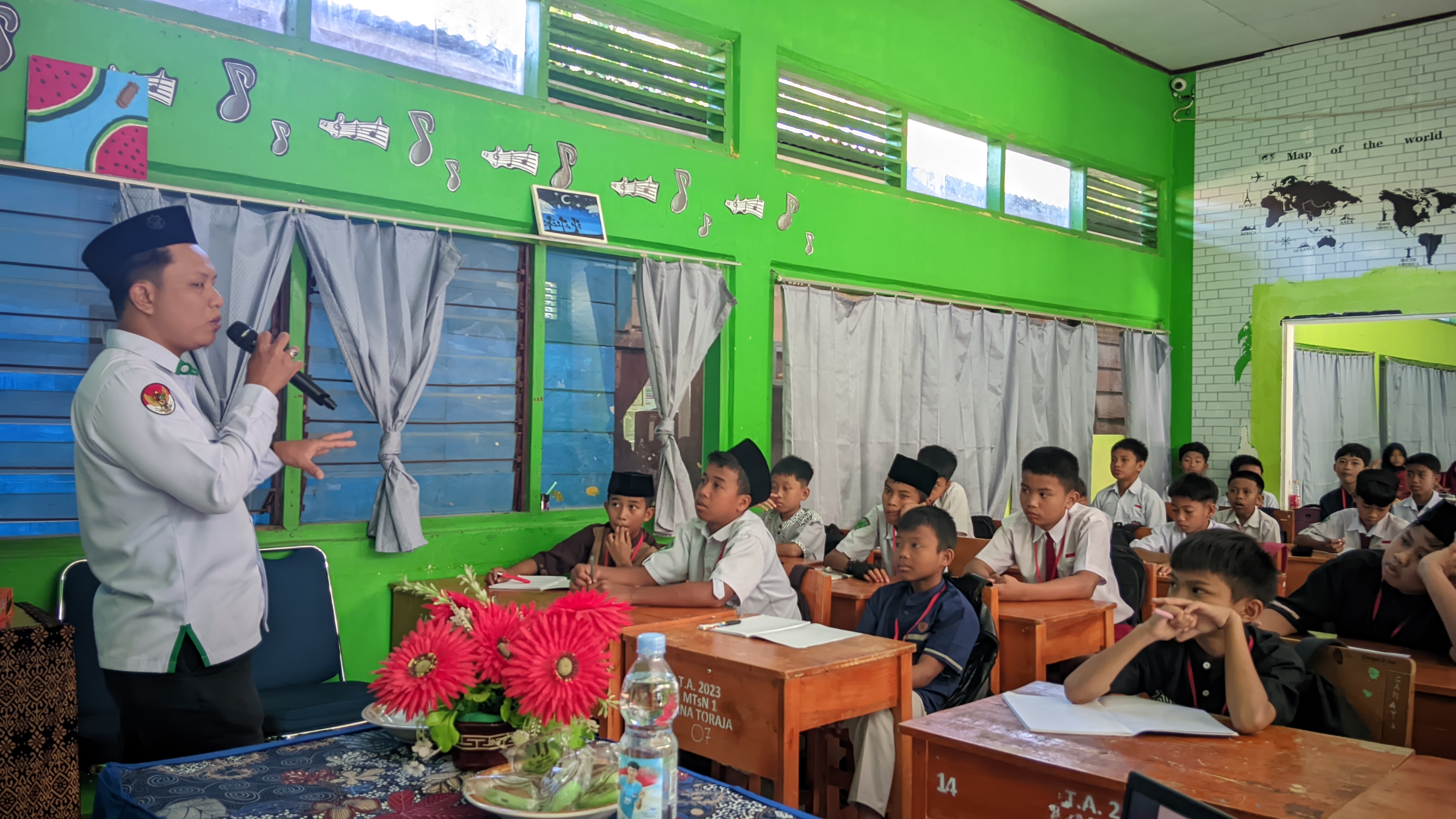 Masa Ta'aruf Siswa Madrasah (Matsama) MTsN 1 Tana Toraja, Selasa (8/7/2025)