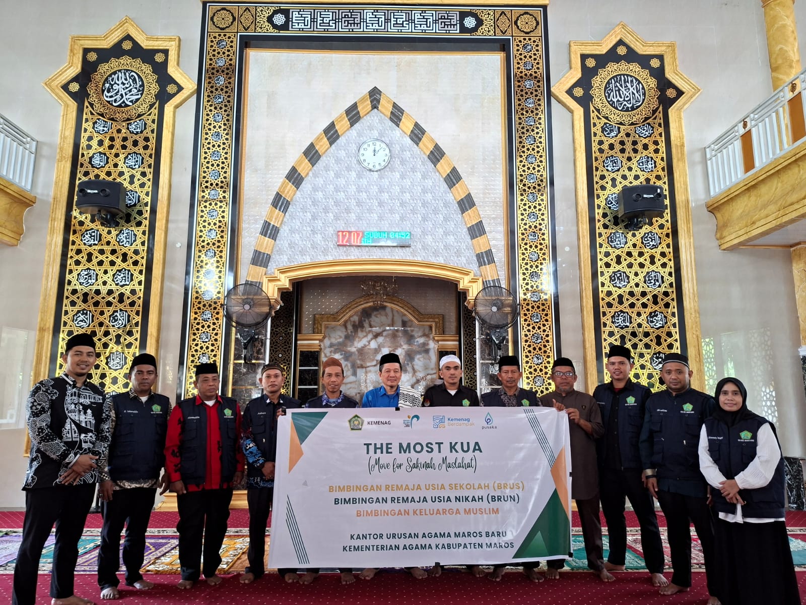 Pelaksanaan program MOST KUA Maros Bari di masjid Nurul Jamaah Satanggi (foto: ist)