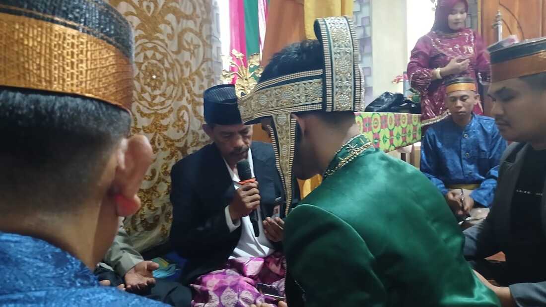 suasana Khutbah Nikah oleh pak Penghulu