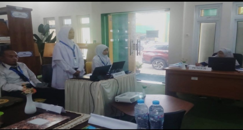 Suasana seminar aktualisasi CPNS MAN 2 Soppeng di BDK Makassar, para peserta memaparkan hasil inovasi dan proyek pengabdian sebagai wujud implementasi nilai-nilai ASN yang berakhlak dan profesional