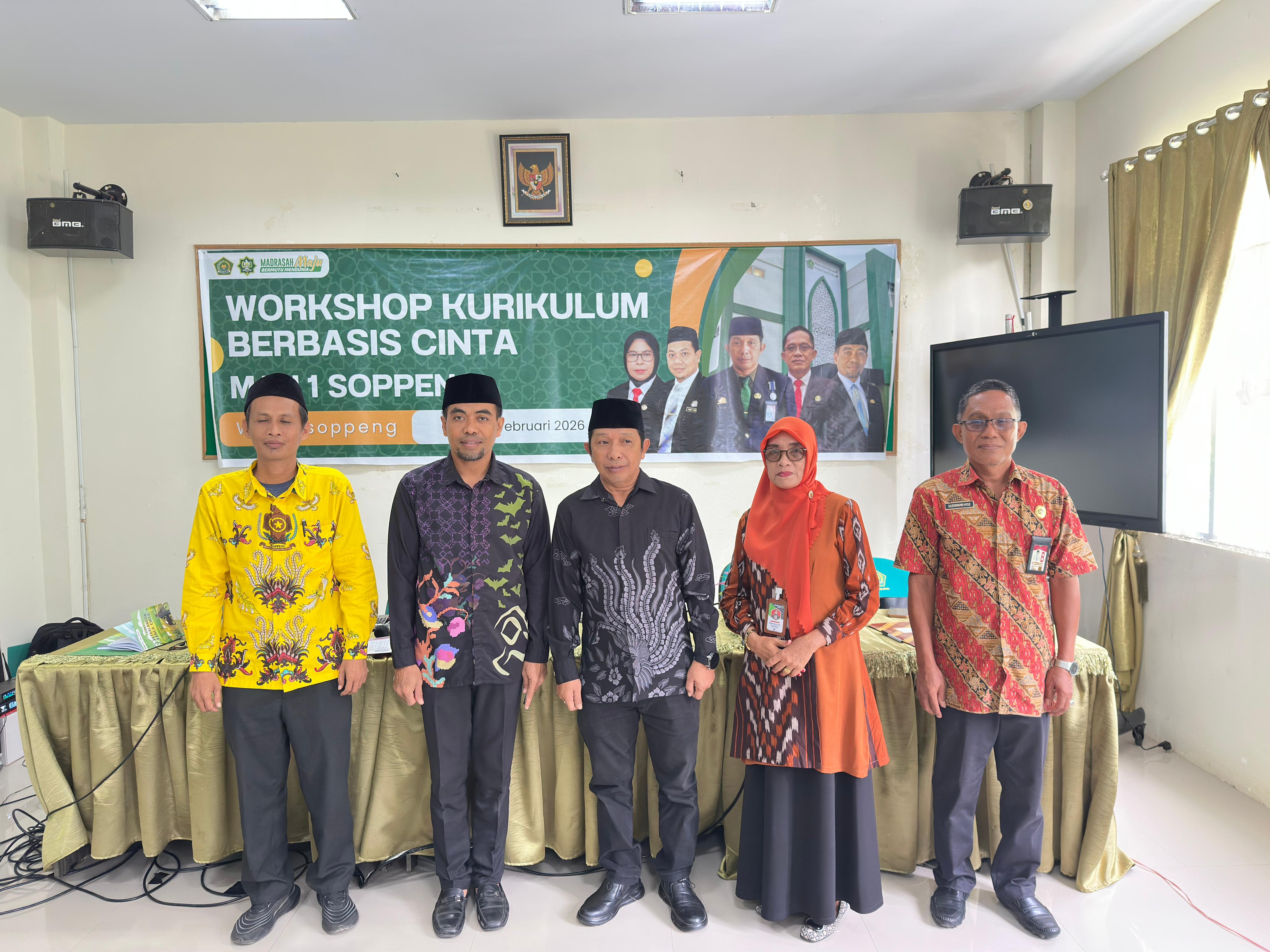 Workshop Kurikulum Berbasis Cinta MAN 1 Soppeng, wujud komitmen menghadirkan pendidikan yang humanis dan berkarakter.