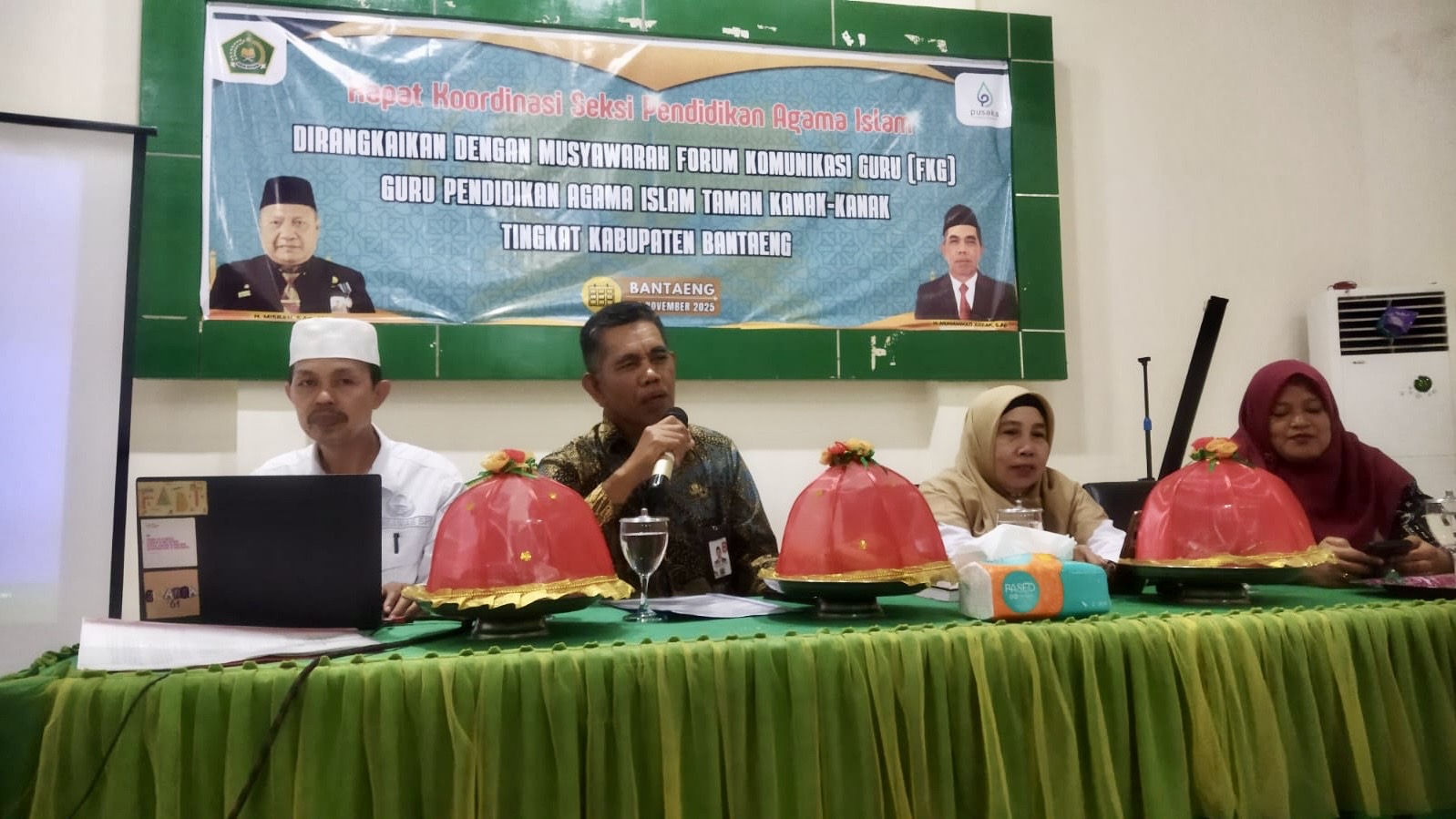 Kasi PAI Ajak Guru Tingkatkan Kompetensi di Rakor dan Musyawarah FKG PAI TK Bantaeng pada Rabu, 26 November 2025 (Foto: Ilo)