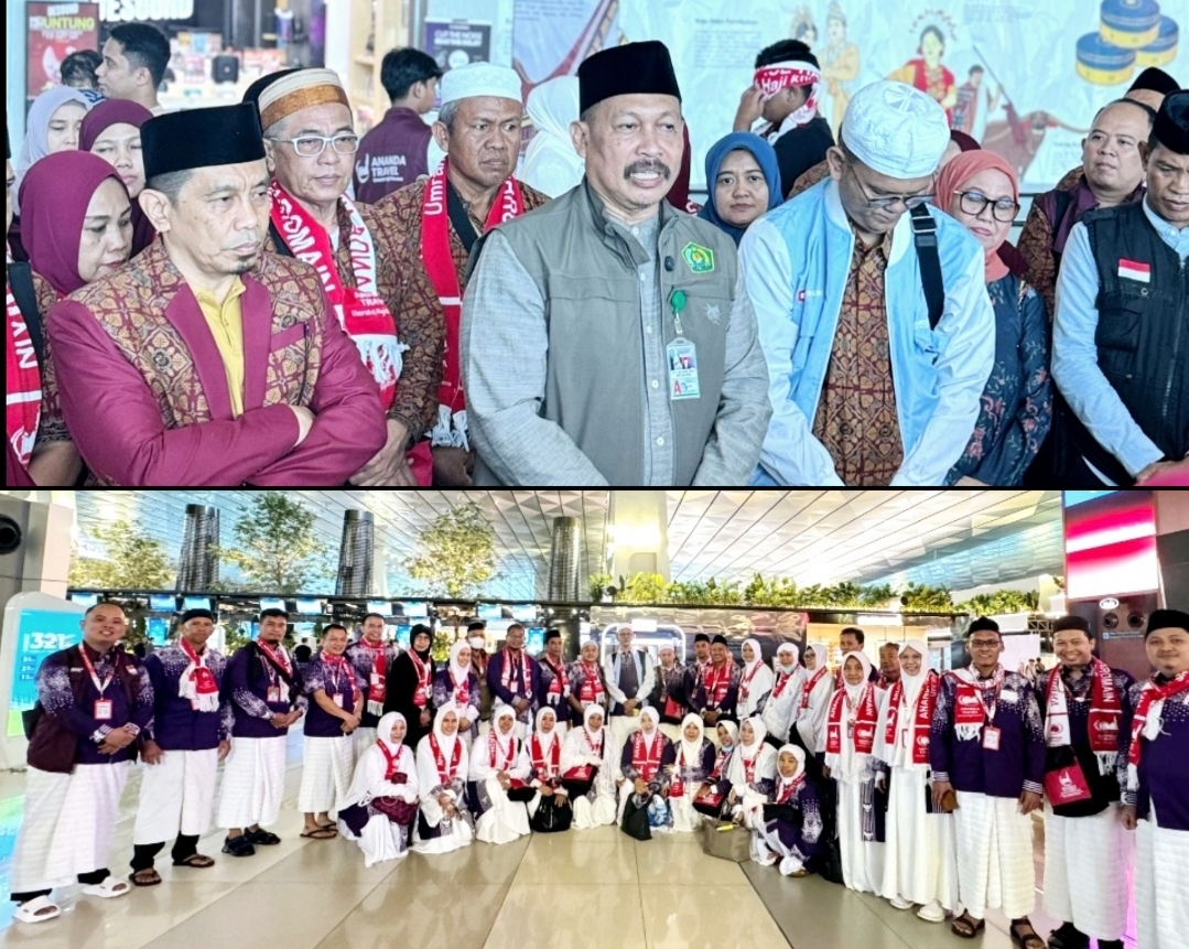 Kakanwil Kemenag Sulsel Lepas Jemaah Haji Khusus Ananda Haromain : Gunakan Visa Resmi, Diinapkan di Hotel Bintang 5