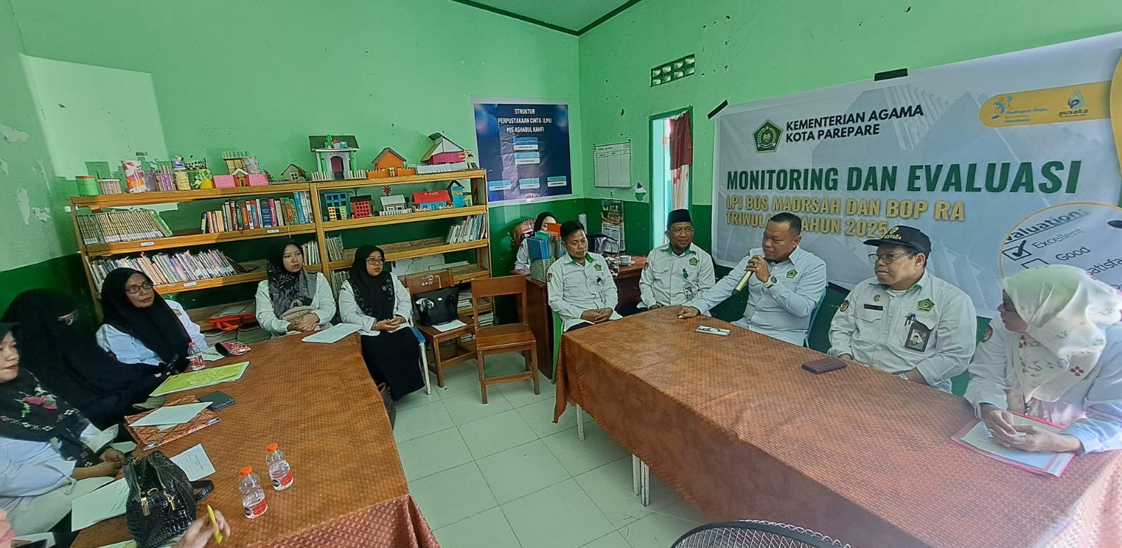 Monev LPJ BOP RA di Yayasan Ashabul Kahfi Parepare