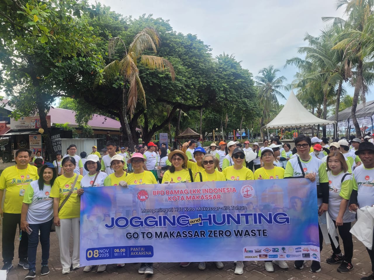 Penyuluh dan Penyelenggara Kristen Kemenag Makassar Gaungkan Cinta Lingkungan Lewat Aksi “Jogging & Hunting Go to Makassar Zero Waste”