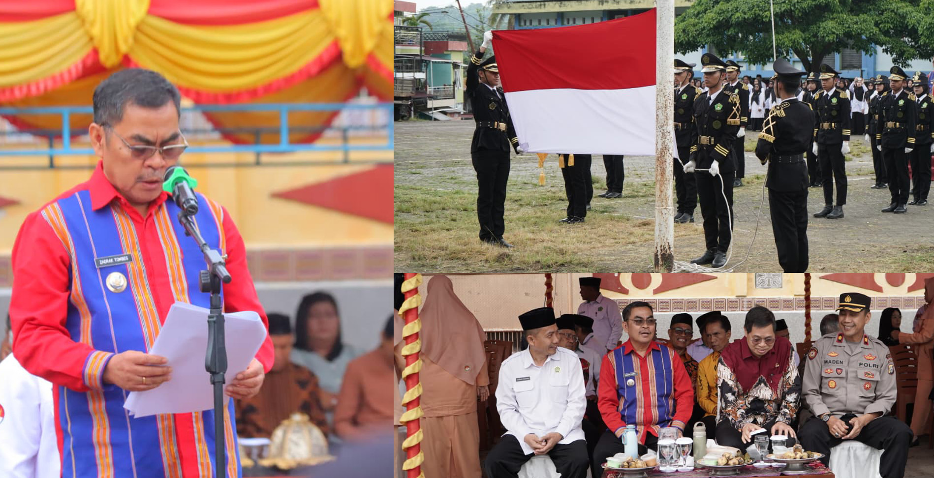 Bupati Tana Toraja membacakan Sambutan Menteri Agama RI