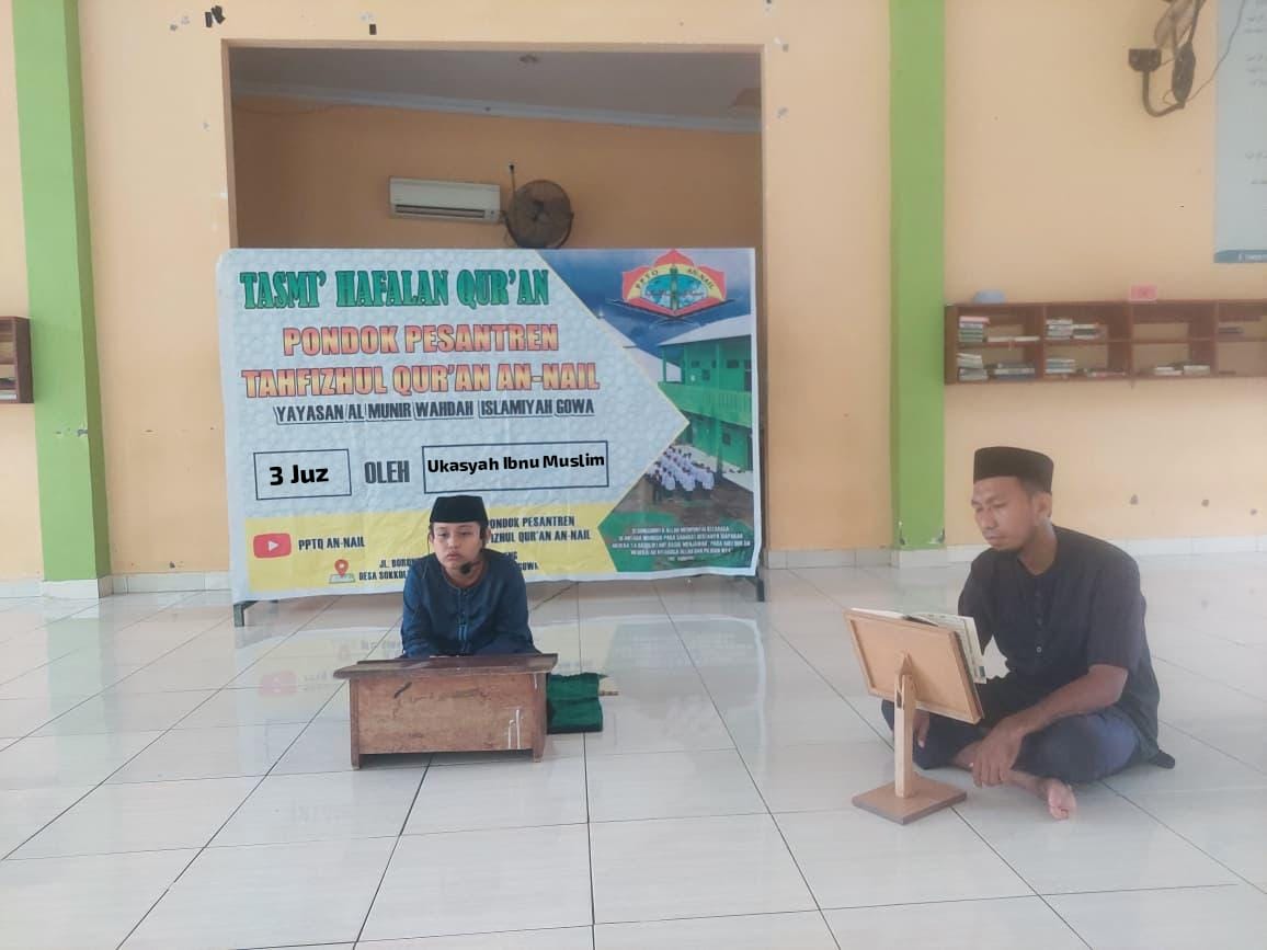 Salah satu santri saat Tasmi