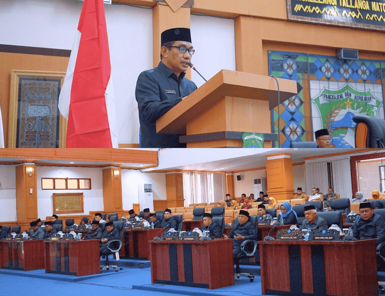 Kemenag Pangkep Hadiri Sidang Paripurna DPRD, Pimpin Doa untuk Kelancaran Pembahasan KUA-PPAS 2026