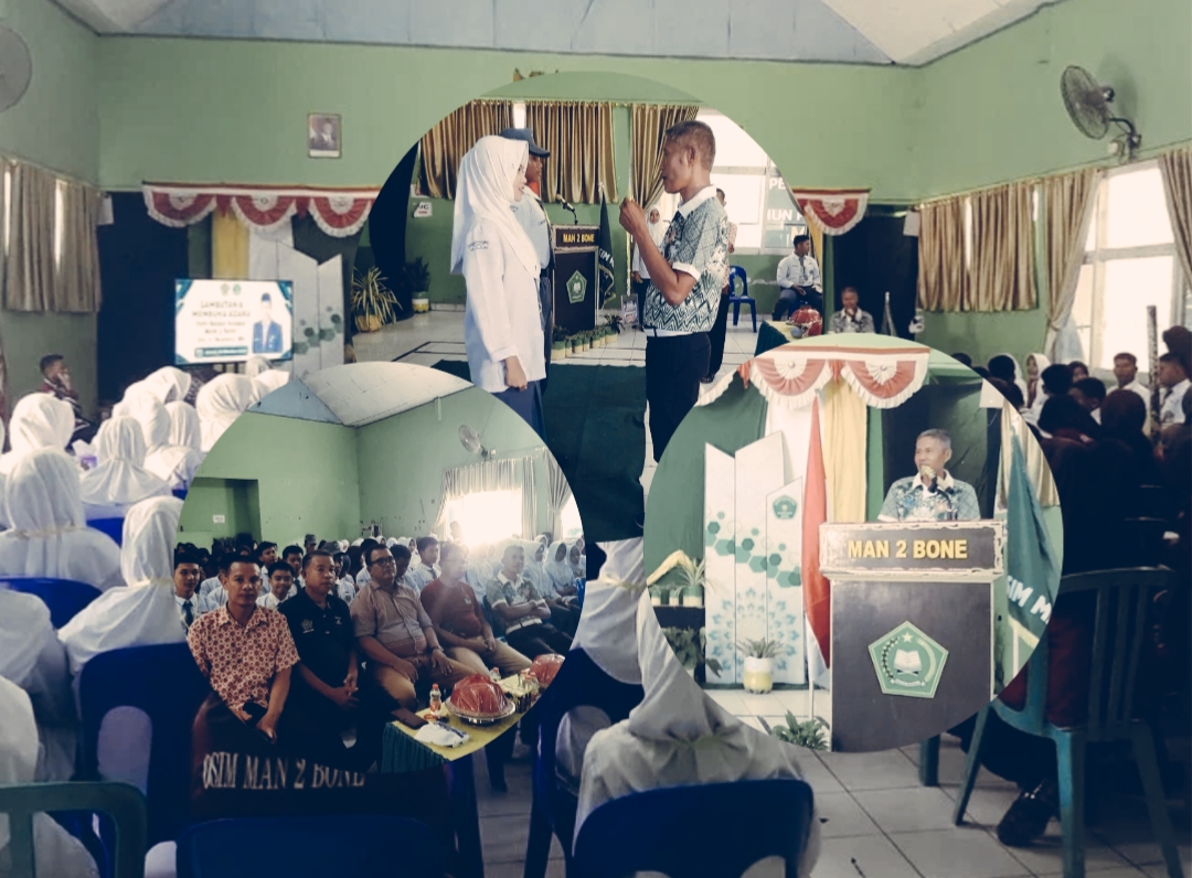 Pembina bersama Pengurus Osim MAN 2 Bone menggelar Latihan Dasar Kepemimpinan Siswa (LDKS), 24 s.d 26 Oktober 2025, di Aula MAN 2 Bone.