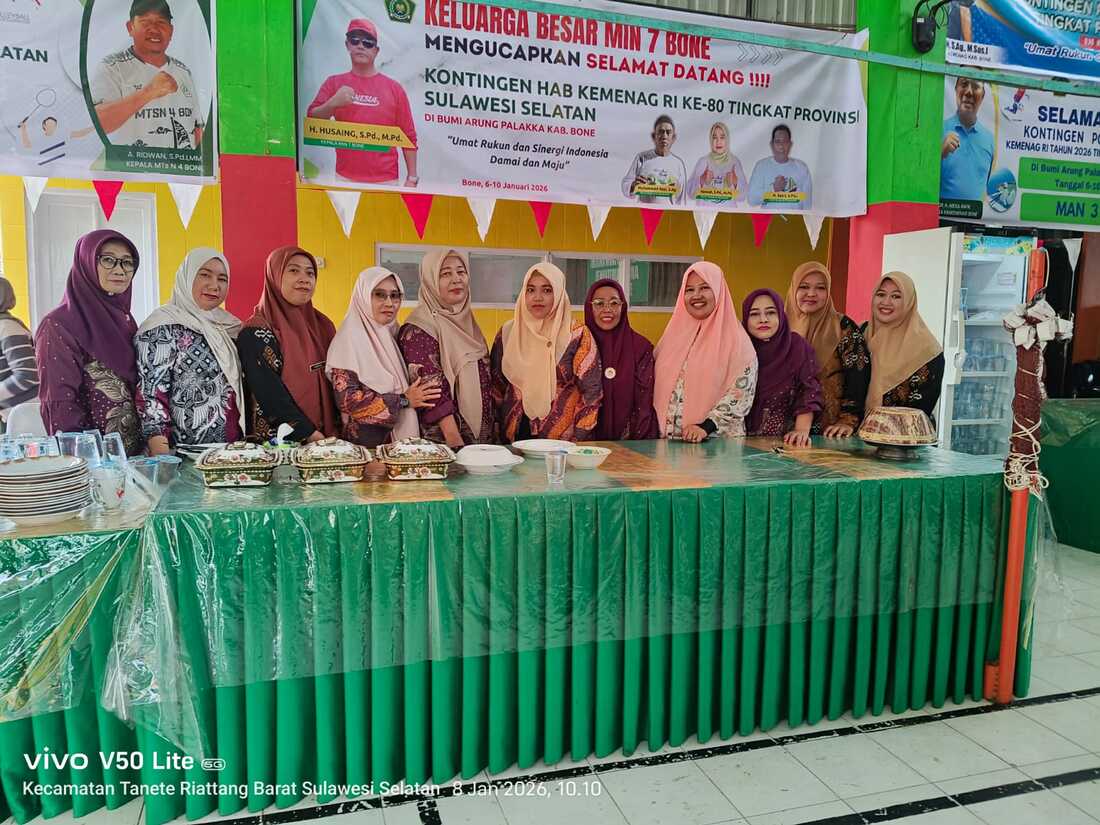 DPW KUA Dua Boccoe Layani Konsumsi Peserta Porseni HAB Kemenag ke-80 Tingkat Provinsi Sulawesi Selatan
