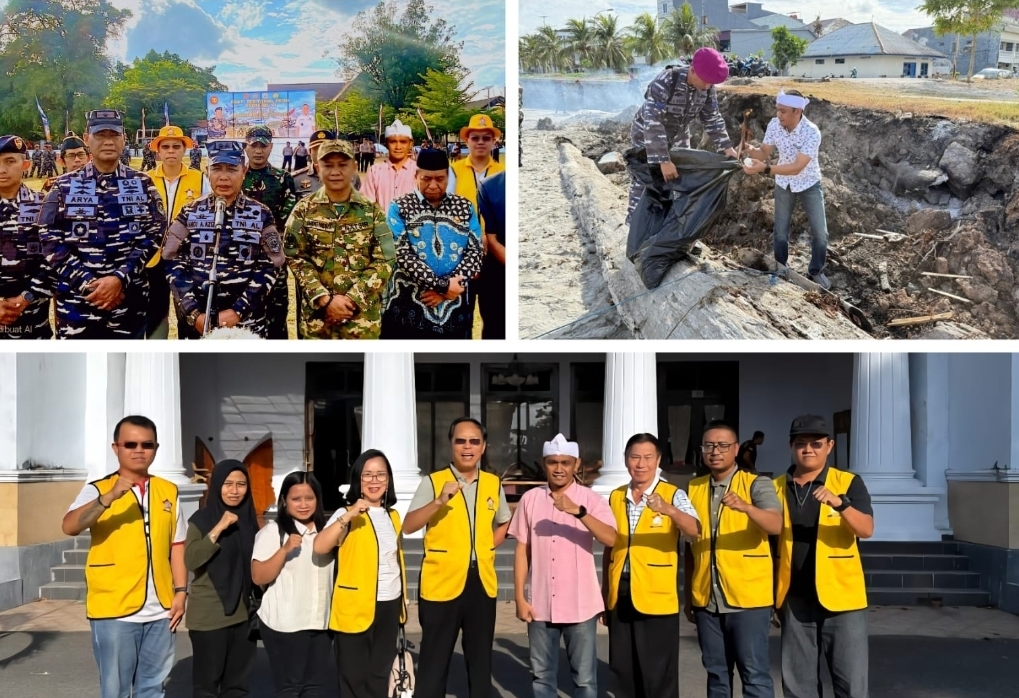 Bersih-Bersih Pantai Selayar, TNI AL Gandeng Permabudhi, Bimas Buddha, dan Masyarakat