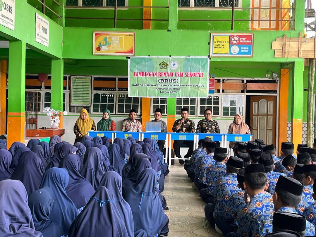 kegiatan BRUS di MTs As'adiyah Uloe, Kamis, (15/5/2025)
