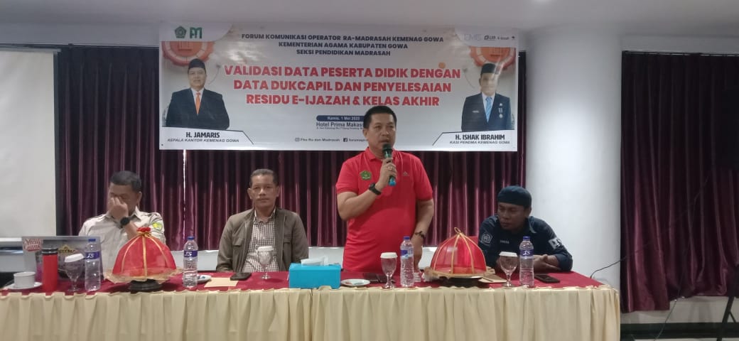 Kakankemenag saat sambutan pembukaan