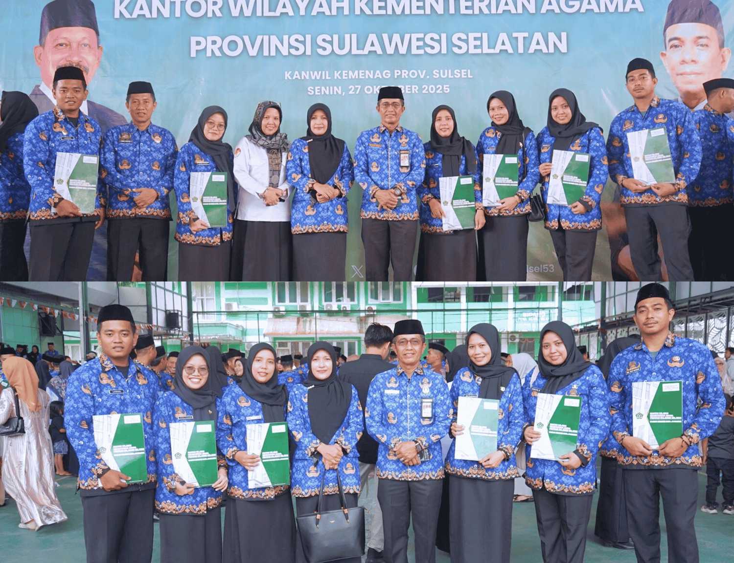 6 Orang P3K Tahap 2 Non-Optimalisasi Kemenag Pangkep Terima SK di Kanwil Kemenag Sulsel