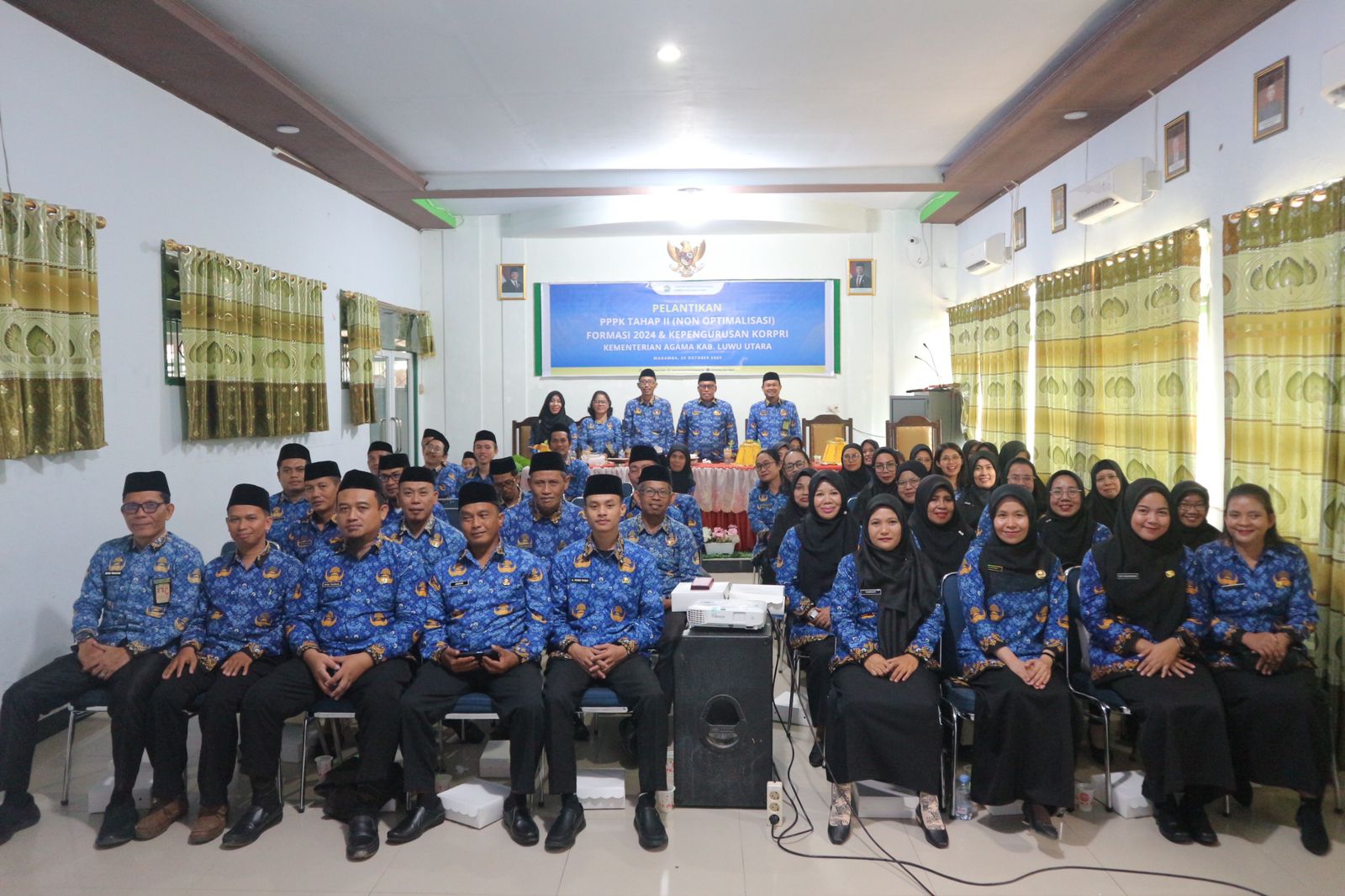 Kemenag Luwu Utara Gelar Pelantikan PPPK Tahap II dan Pengurus KORPRI Tahun 2025