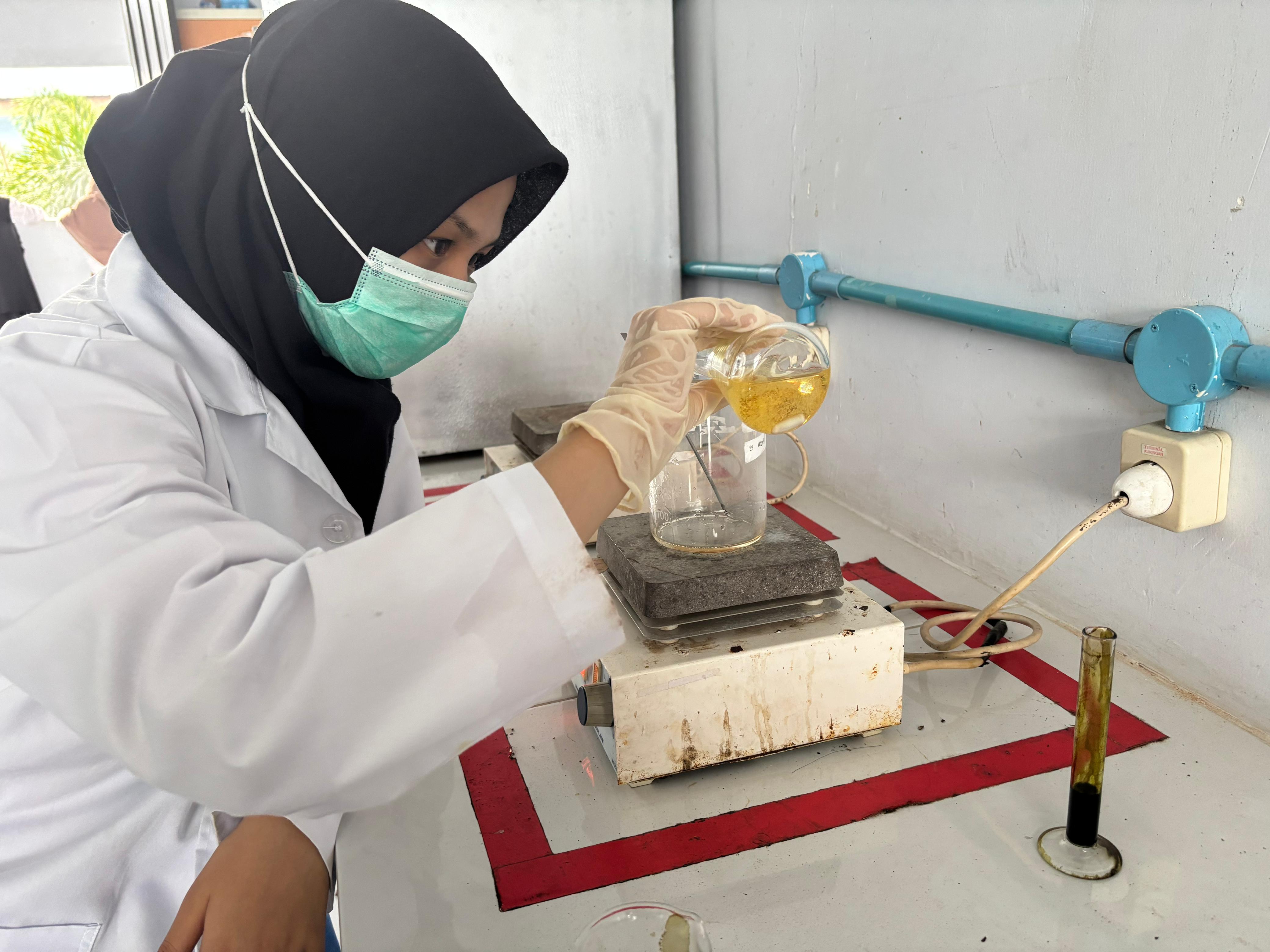 Fokus siswa MAN IC Gowa saat penelitian