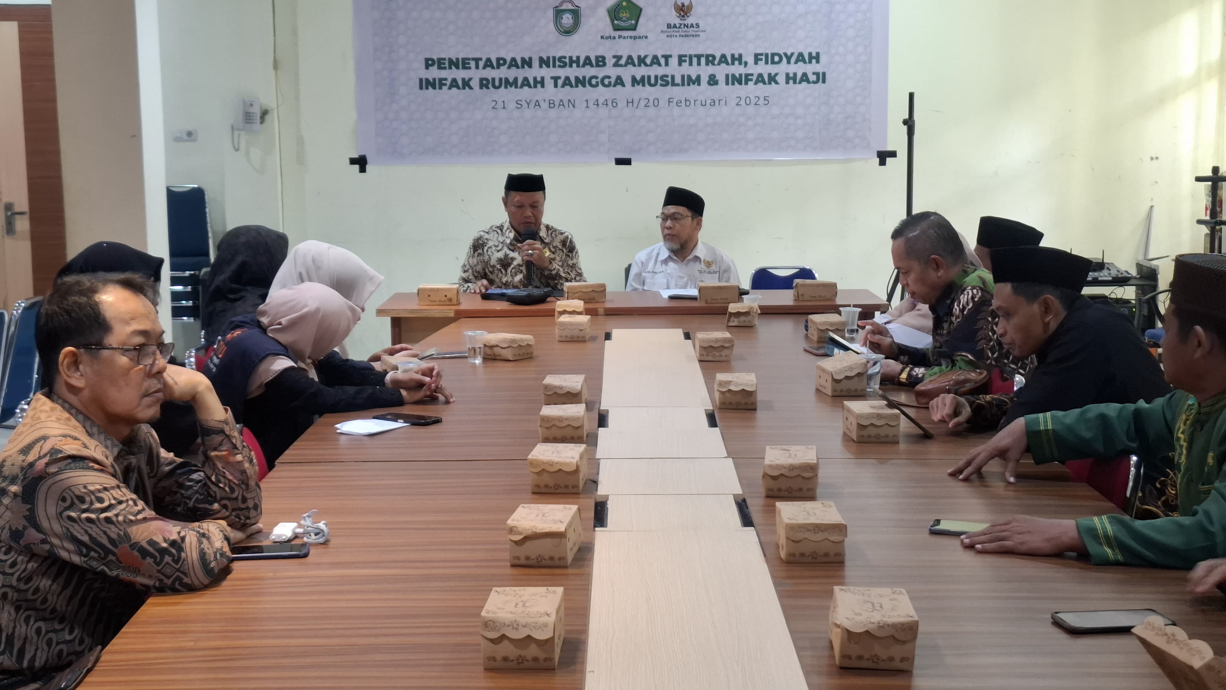 Rapat penetapan nisab Zakat Fitrah, Fidyah, Infak Rumah Tangga Muslim dan Infak Haji