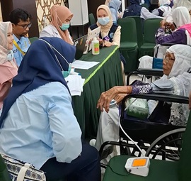 Tiba di Ashaj Sudiang, Jemaah Haji Sidrap Terima Layanan Ini